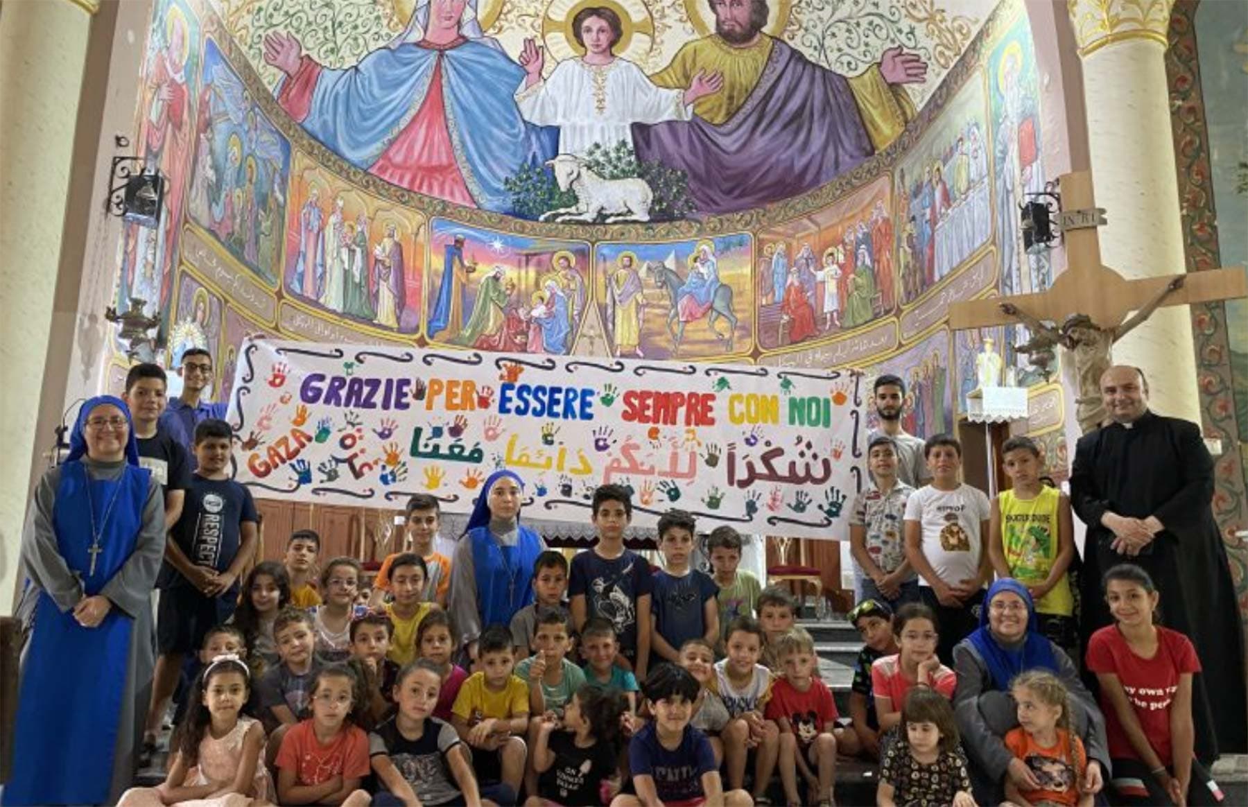 Giornata mondiale bambini: il video-saluto dei bambini di Gaza a Papa Francesco