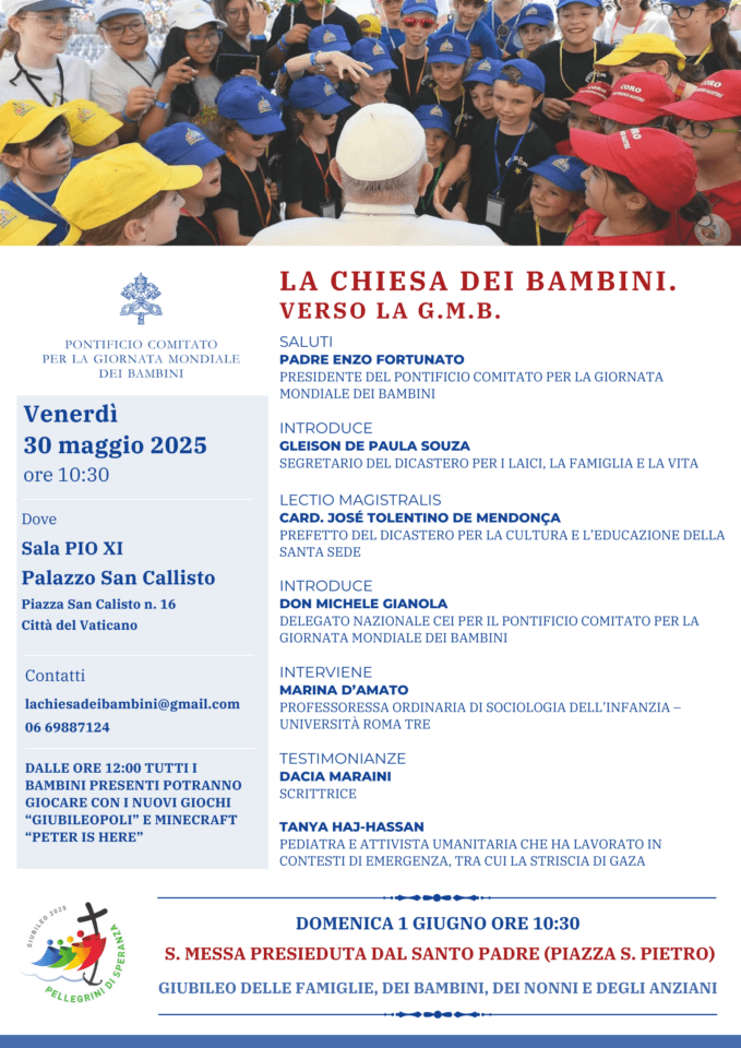 Cari bambini e bambine, vi aspettiamo!